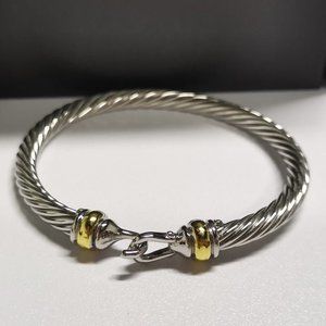 💘Yurman Cable Classic Buckle Bracelet With 18K Gold